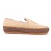 Yes Brand Shoes Women's Cora In Cognac Kid Suede/Brown Woven Leather