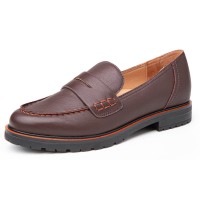 Yes Brand Shoes Women's Parker In Chocolate Plonge Leather