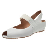 Yes Brand Shoes Women's Paula In White Nappa Leather/Lizard Printed Leather
