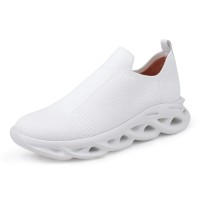 Yes Brand Shoes Women's Sallie Slip On In White Fabric