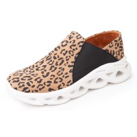 Yes Brand Shoes Women's Sunny In Leopard Printed Water Resistant Suede