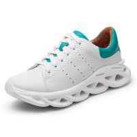 Yes Brand Shoes Women's Sunrise In White/Turquoise Leather