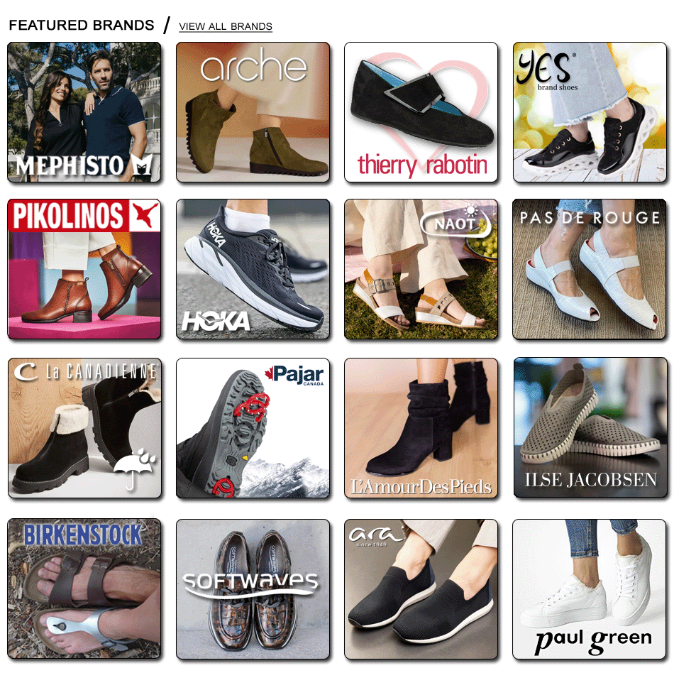 Featured Brands at Just Our Shoes